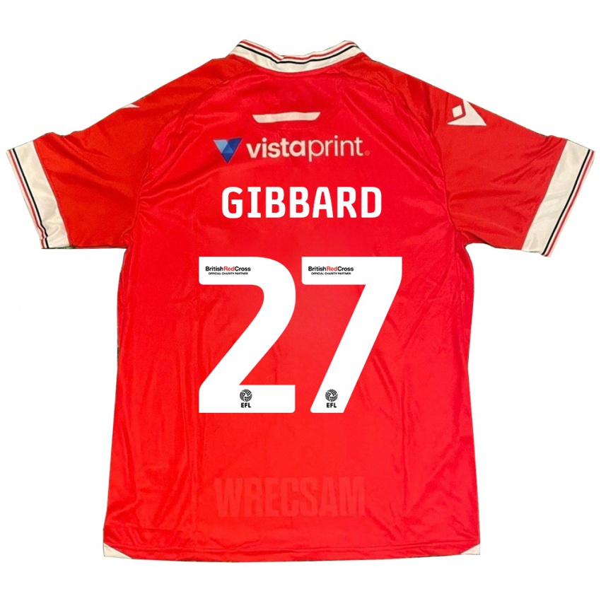 Niño Camiseta Mari Gibbard #27 Rojo 1ª Equipación 2023/24 La Camisa Chile