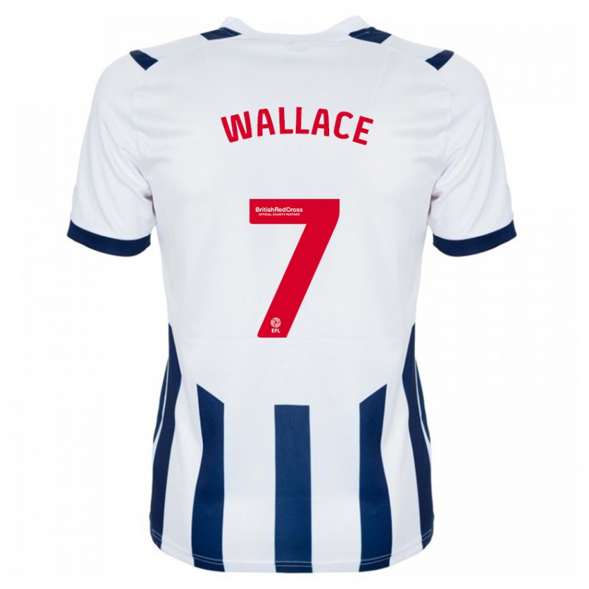Niño Camiseta Jed Wallace #7 Blanco 1ª Equipación 2023/24 La Camisa Chile