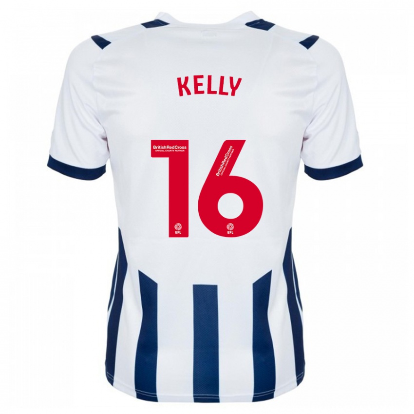 Niño Camiseta Martin Kelly #16 Blanco 1ª Equipación 2023/24 La Camisa Chile