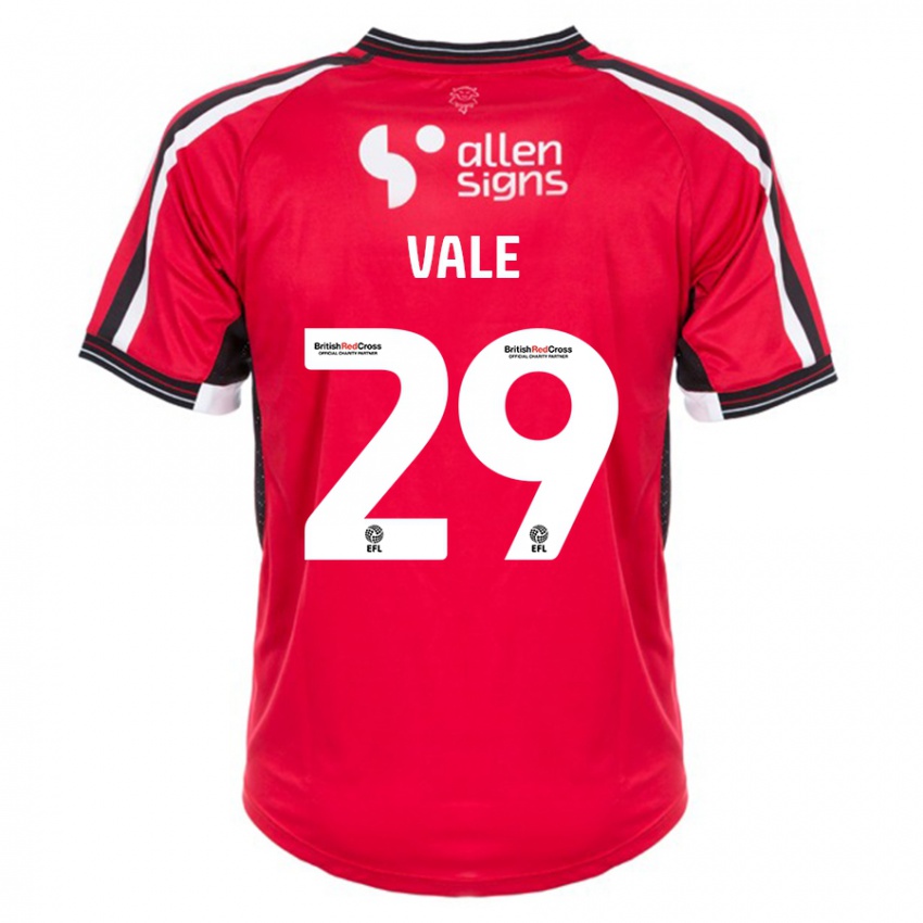 Niño Camiseta Jack Vale #29 Rojo 1ª Equipación 2023/24 La Camisa Chile