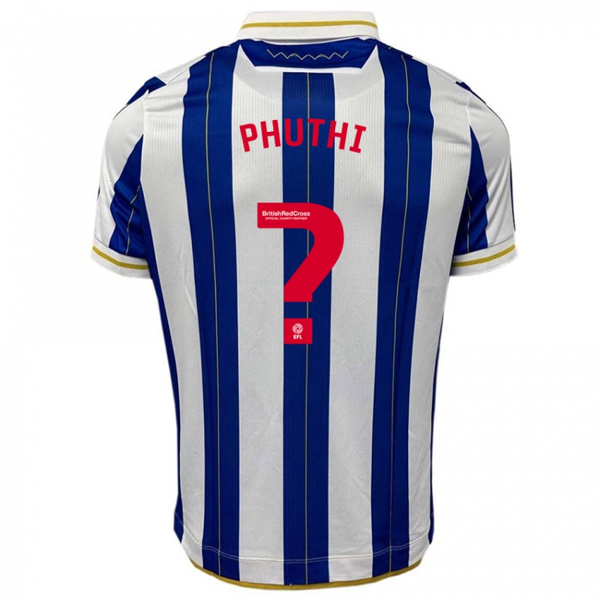 Niño Camiseta Joey Phuthi #0 Azul Blanco 1ª Equipación 2023/24 La Camisa Chile