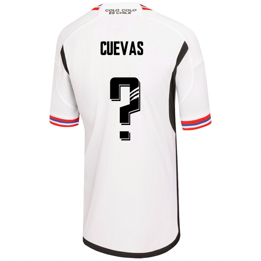 Niño Camiseta Yastin Cuevas #0 Blanco 1ª Equipación 2023/24 La Camisa Chile