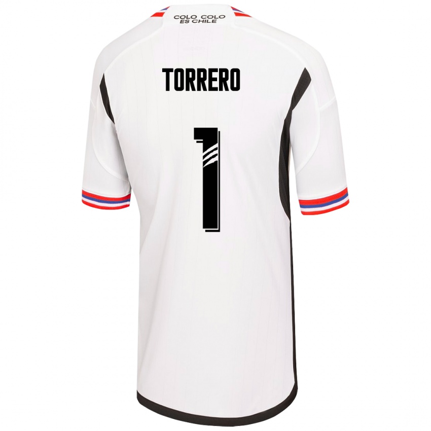 Niño Camiseta Ryann Torrero #1 Blanco 1ª Equipación 2023/24 La Camisa Chile