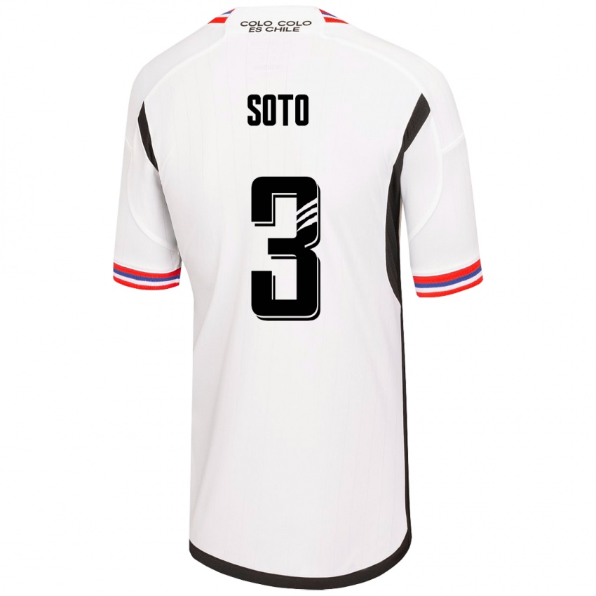 Niño Camiseta Rocío Soto #3 Blanco 1ª Equipación 2023/24 La Camisa Chile