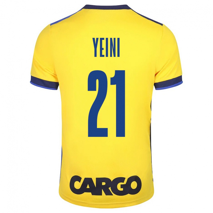 Niño Camiseta Sheran Yeini #21 Amarillo 1ª Equipación 2023/24 La Camisa Chile