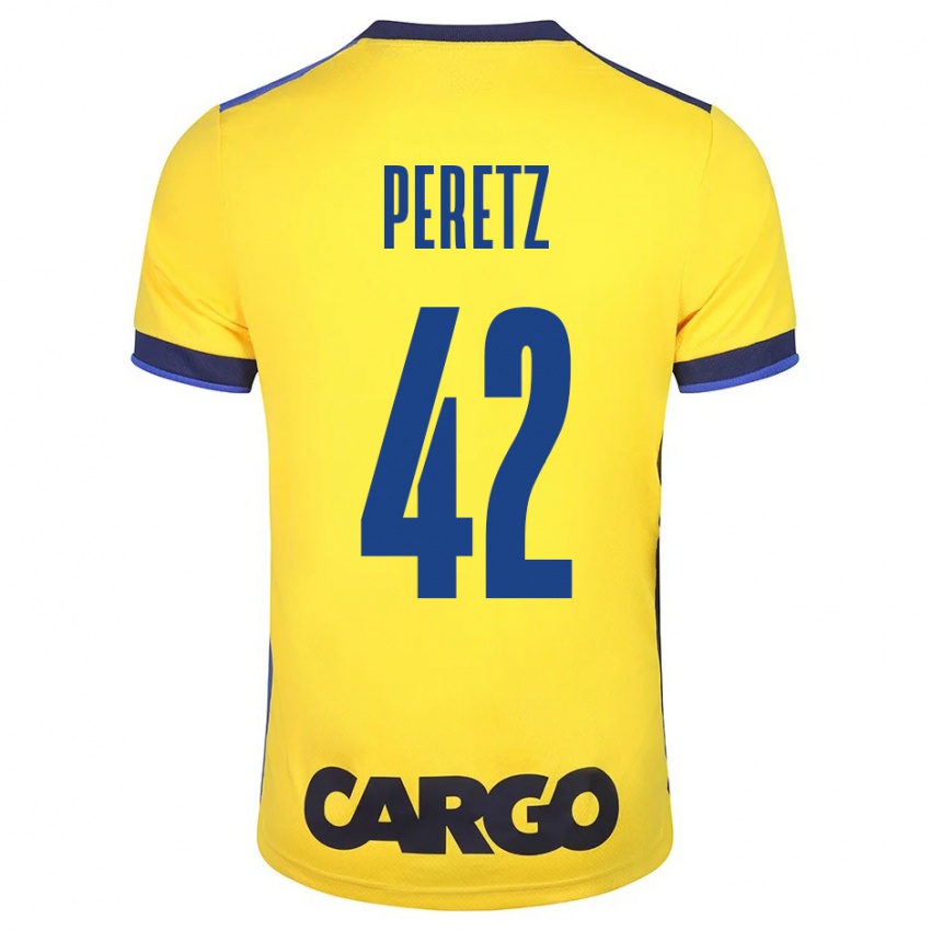 Niño Camiseta Dor Peretz #42 Amarillo 1ª Equipación 2023/24 La Camisa Chile