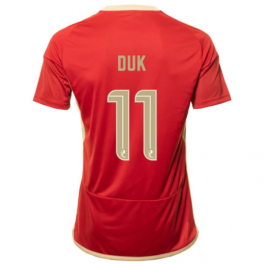 Niño Camiseta Duk #11 Rojo 1ª Equipación 2023/24 La Camisa Chile