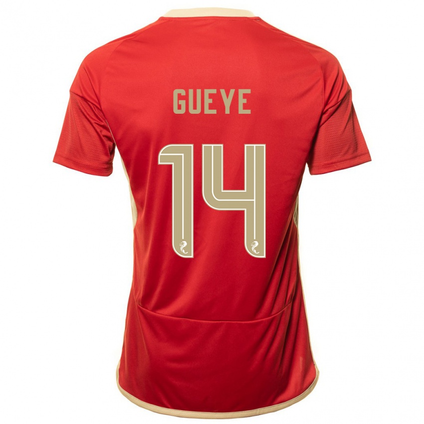 Niño Camiseta Pape Habib Gueye #14 Rojo 1ª Equipación 2023/24 La Camisa Chile