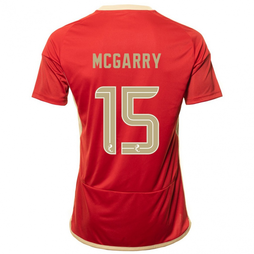 Niño Camiseta James Mcgarry #15 Rojo 1ª Equipación 2023/24 La Camisa Chile
