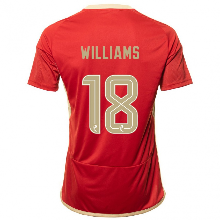Niño Camiseta Rhys Williams #18 Rojo 1ª Equipación 2023/24 La Camisa Chile