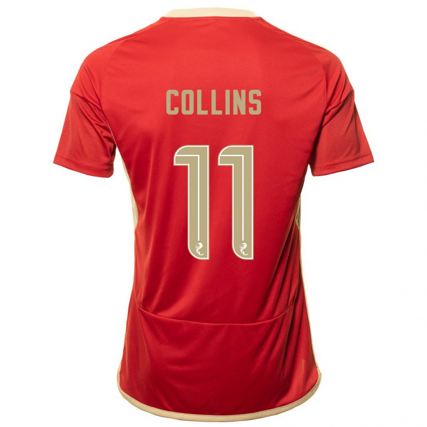 Niño Camiseta Bailley Collins #11 Rojo 1ª Equipación 2023/24 La Camisa Chile