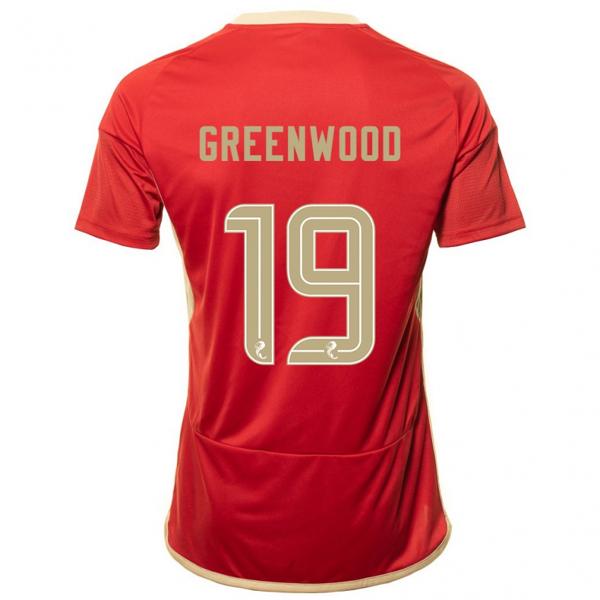 Niño Camiseta Brodie Greenwood #19 Rojo 1ª Equipación 2023/24 La Camisa Chile