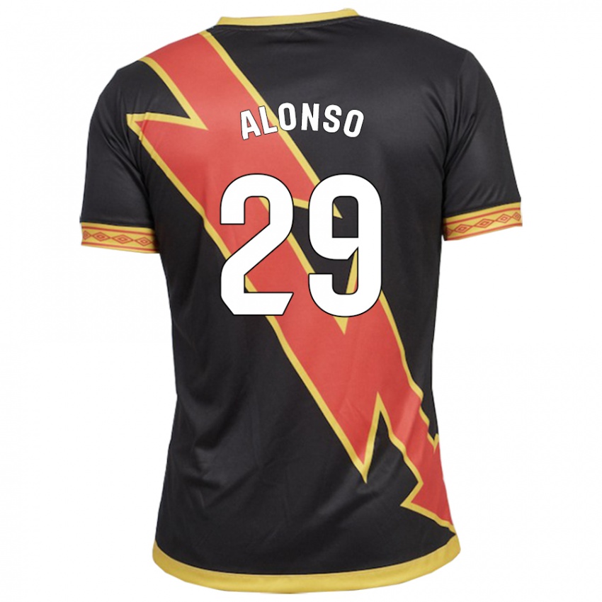 Niño Camiseta Sergio Alonso #29 Negro 2ª Equipación 2023/24 La Camisa Chile