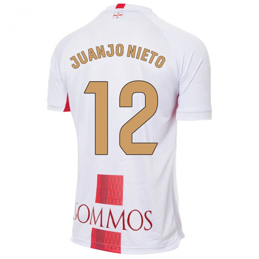 Niño Camiseta Juanjo Nieto #12 Blanco 2ª Equipación 2023/24 La Camisa Chile