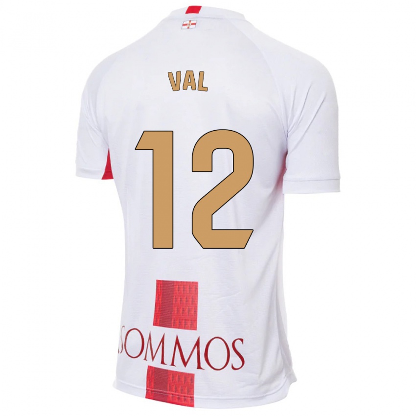 Niño Camiseta Ángel Val #12 Blanco 2ª Equipación 2023/24 La Camisa Chile