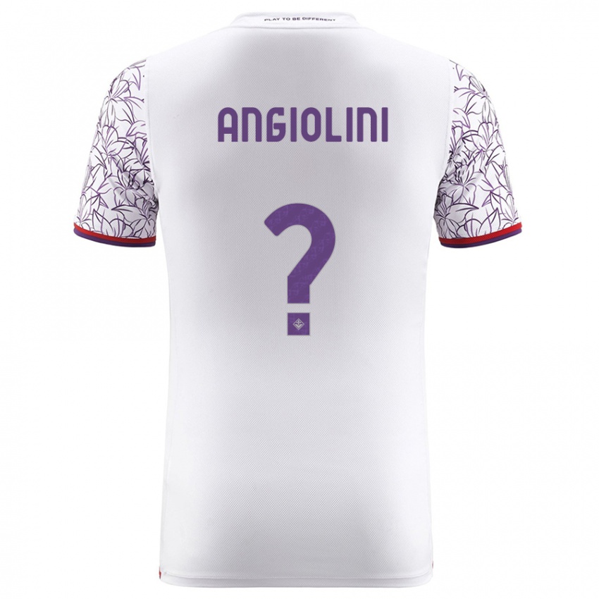 Niño Camiseta Gianmarco Angiolini #0 Blanco 2ª Equipación 2023/24 La Camisa Chile