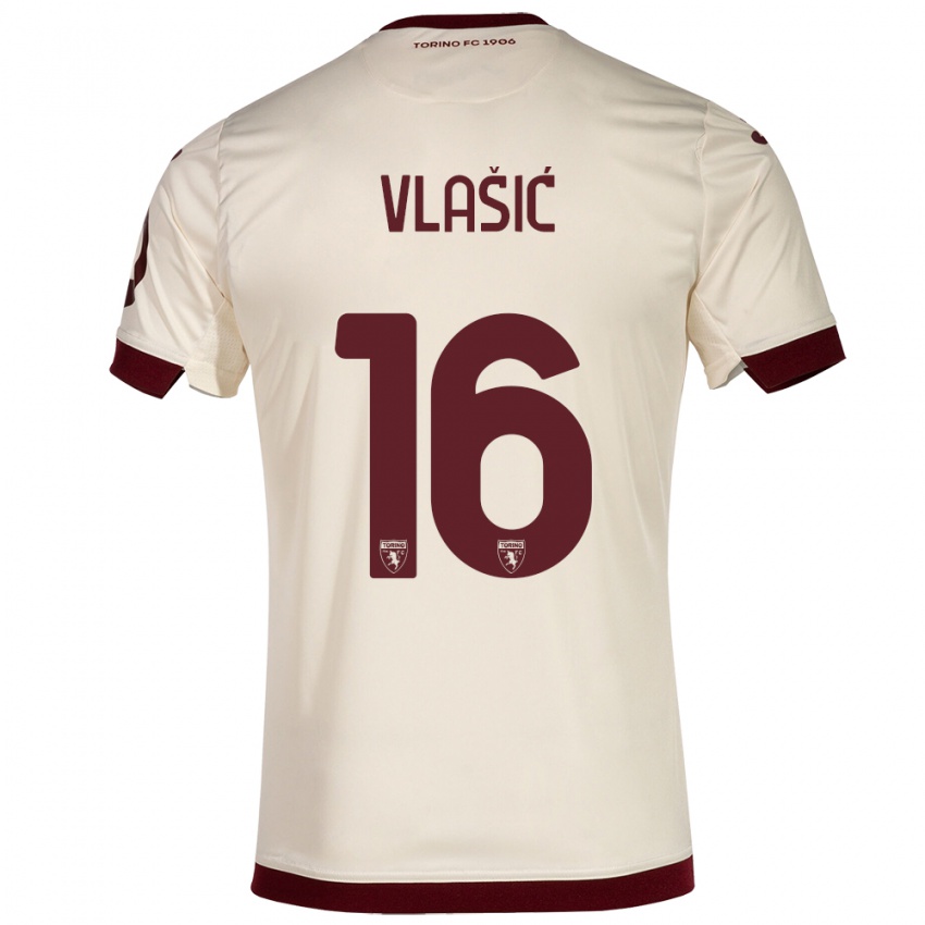 Niño Camiseta Nikola Vlašić #16 Champán 2ª Equipación 2023/24 La Camisa Chile