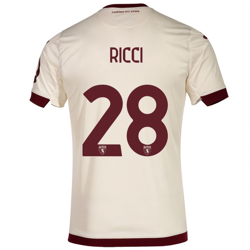 Niño Camiseta Samuele Ricci #28 Champán 2ª Equipación 2023/24 La Camisa Chile