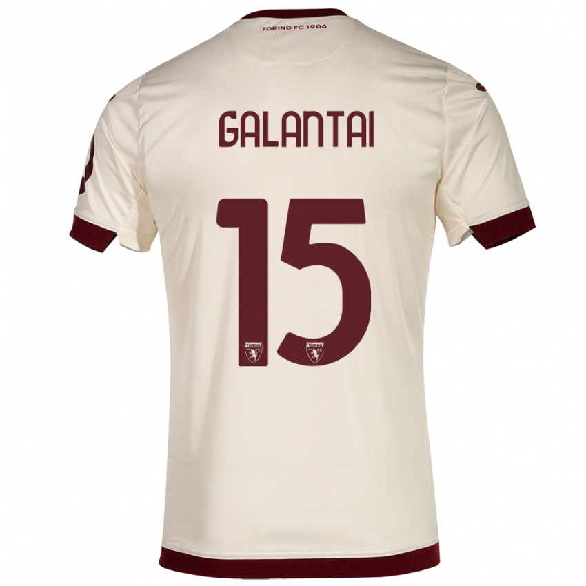 Niño Camiseta Tamás Galántai #15 Champán 2ª Equipación 2023/24 La Camisa Chile