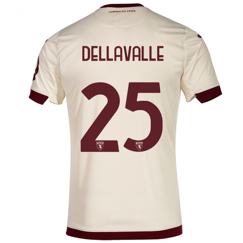 Niño Camiseta Alessandro Dellavalle #25 Champán 2ª Equipación 2023/24 La Camisa Chile