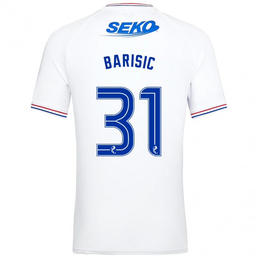 Niño Camiseta Borna Barisic #31 Blanco 2ª Equipación 2023/24 La Camisa Chile