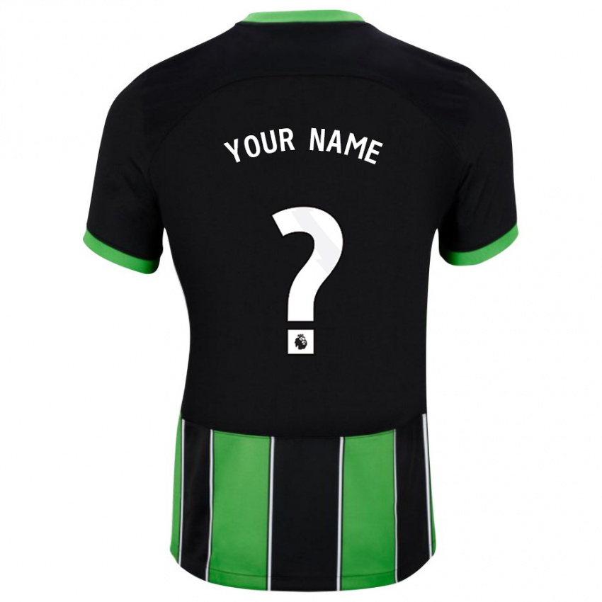 Niño Camiseta Su Nombre #0 Verde Negro 2ª Equipación 2023/24 La Camisa Chile