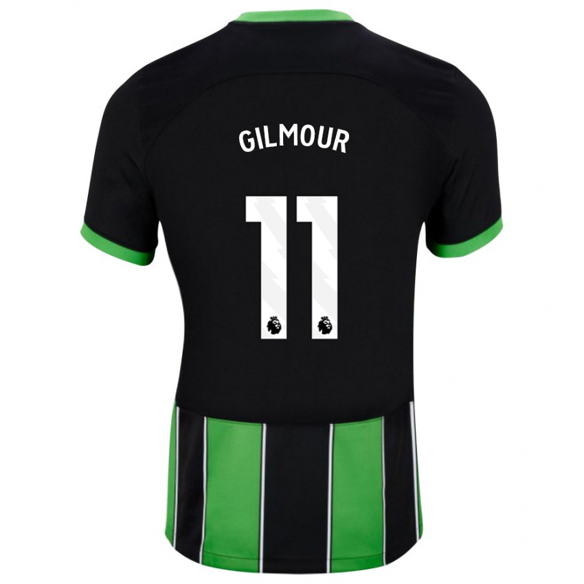 Niño Camiseta Billy Gilmour #11 Verde Negro 2ª Equipación 2023/24 La Camisa Chile