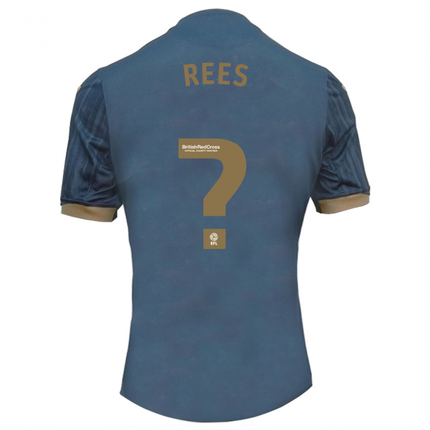 Niño Camiseta Harvey Rees #0 Verde Azulado Oscuro 2ª Equipación 2023/24 La Camisa Chile