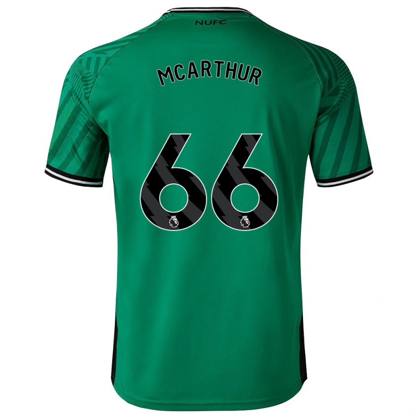 Niño Camiseta Charlie Mcarthur #66 Verde 2ª Equipación 2023/24 La Camisa Chile