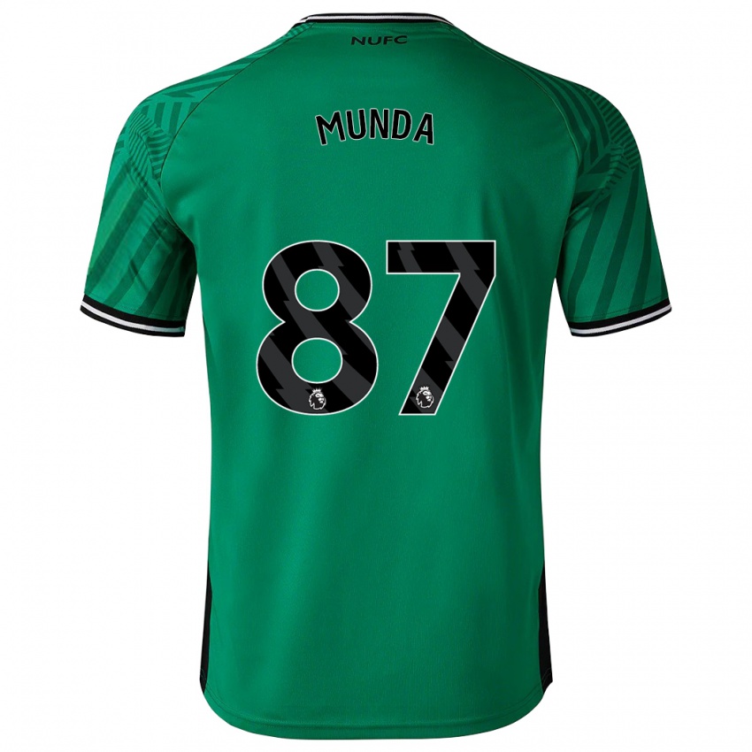 Niño Camiseta Anthony Munda #87 Verde 2ª Equipación 2023/24 La Camisa Chile