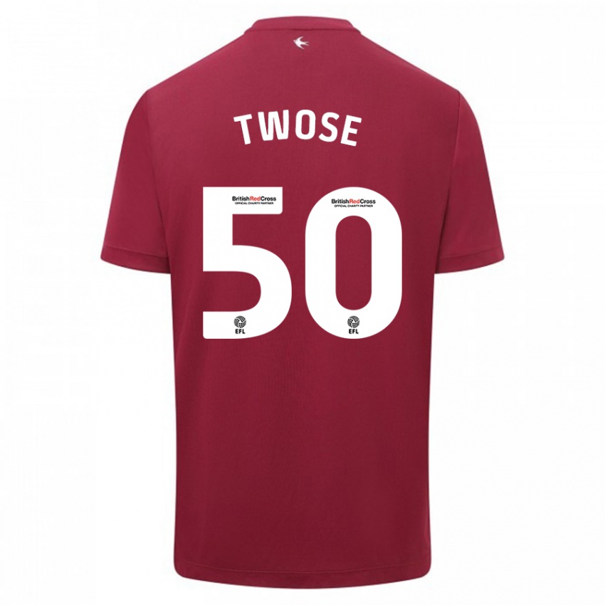 Niño Camiseta Cody Twose #50 Rojo 2ª Equipación 2023/24 La Camisa Chile