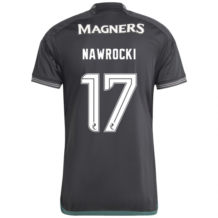 Niño Camiseta Maik Nawrocki #17 Negro 2ª Equipación 2023/24 La Camisa Chile