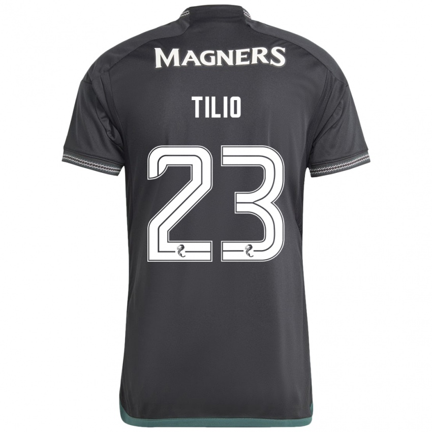Niño Camiseta Marco Tilio #23 Negro 2ª Equipación 2023/24 La Camisa Chile