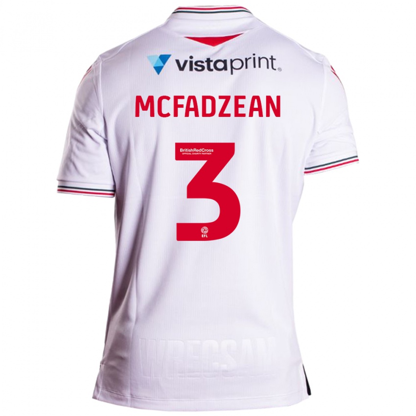 Niño Camiseta Callum Mcfadzean #3 Blanco 2ª Equipación 2023/24 La Camisa Chile