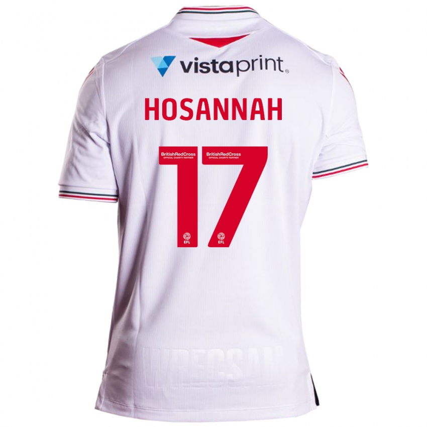 Niño Camiseta Bryce Hosannah #17 Blanco 2ª Equipación 2023/24 La Camisa Chile