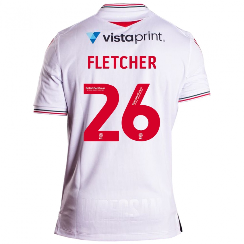 Niño Camiseta Steven Fletcher #26 Blanco 2ª Equipación 2023/24 La Camisa Chile