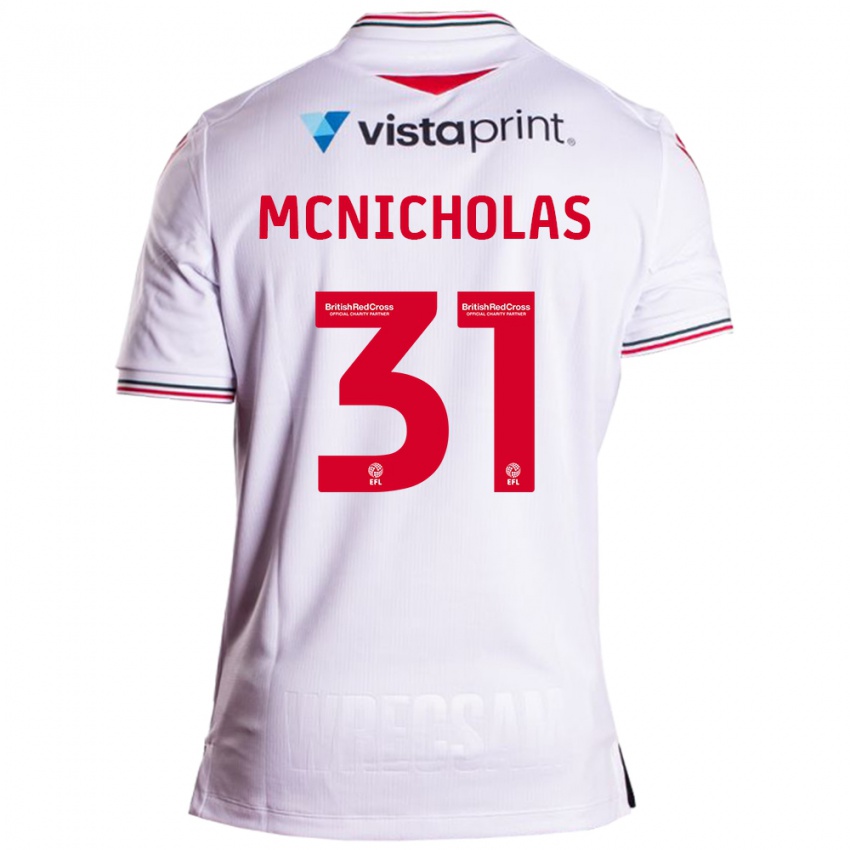 Niño Camiseta Luke Mcnicholas #31 Blanco 2ª Equipación 2023/24 La Camisa Chile