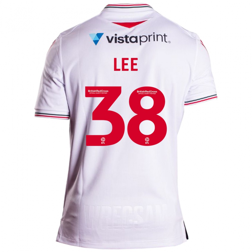 Niño Camiseta Elliot Lee #38 Blanco 2ª Equipación 2023/24 La Camisa Chile
