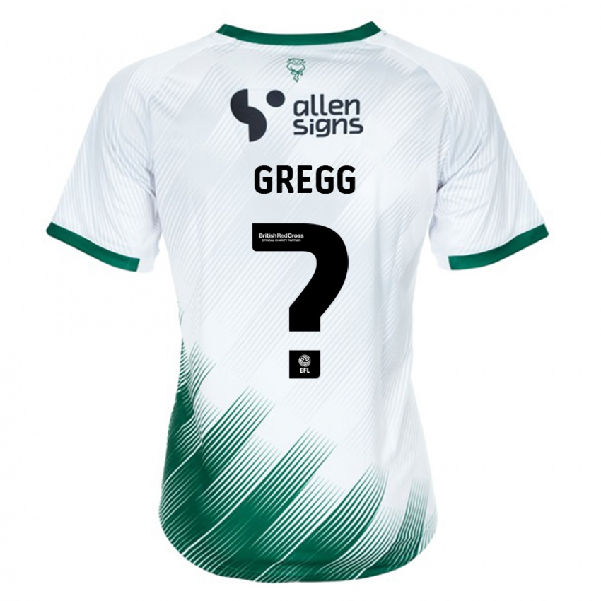Niño Camiseta Morgan Worsfold-Gregg #0 Blanco 2ª Equipación 2023/24 La Camisa Chile