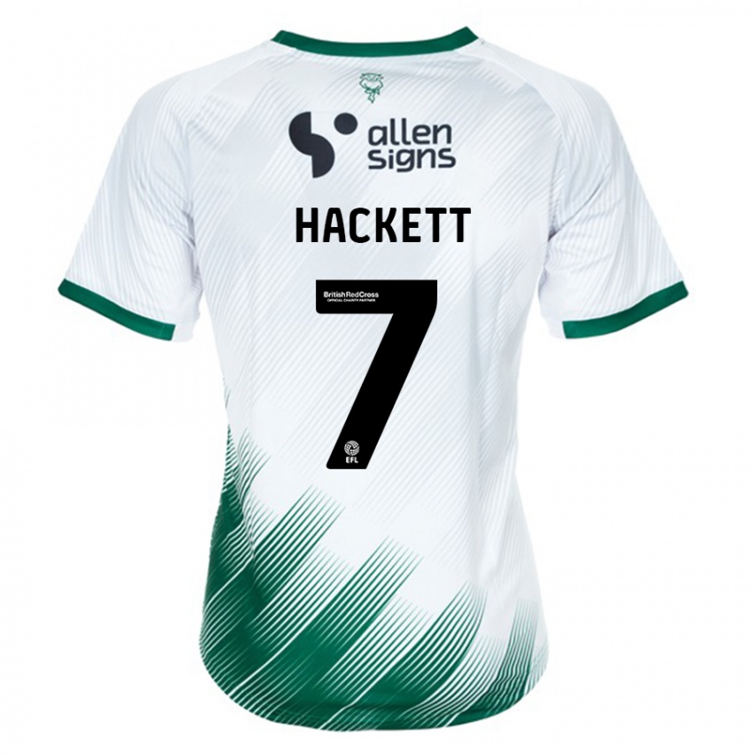 Niño Camiseta Reeco Hackett #7 Blanco 2ª Equipación 2023/24 La Camisa Chile