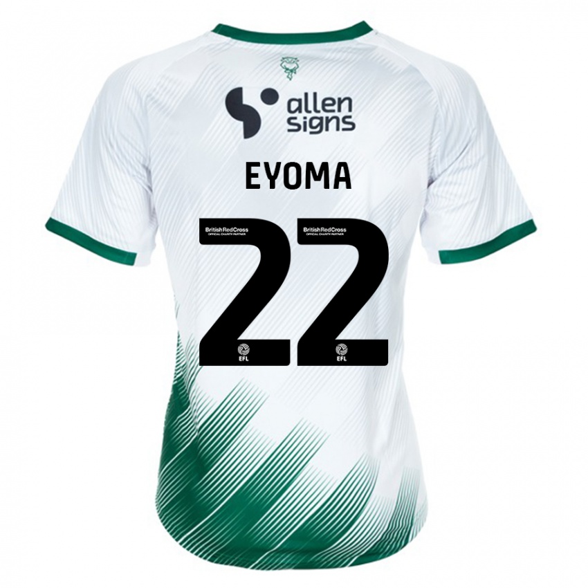 Niño Camiseta Timothy Eyoma #22 Blanco 2ª Equipación 2023/24 La Camisa Chile