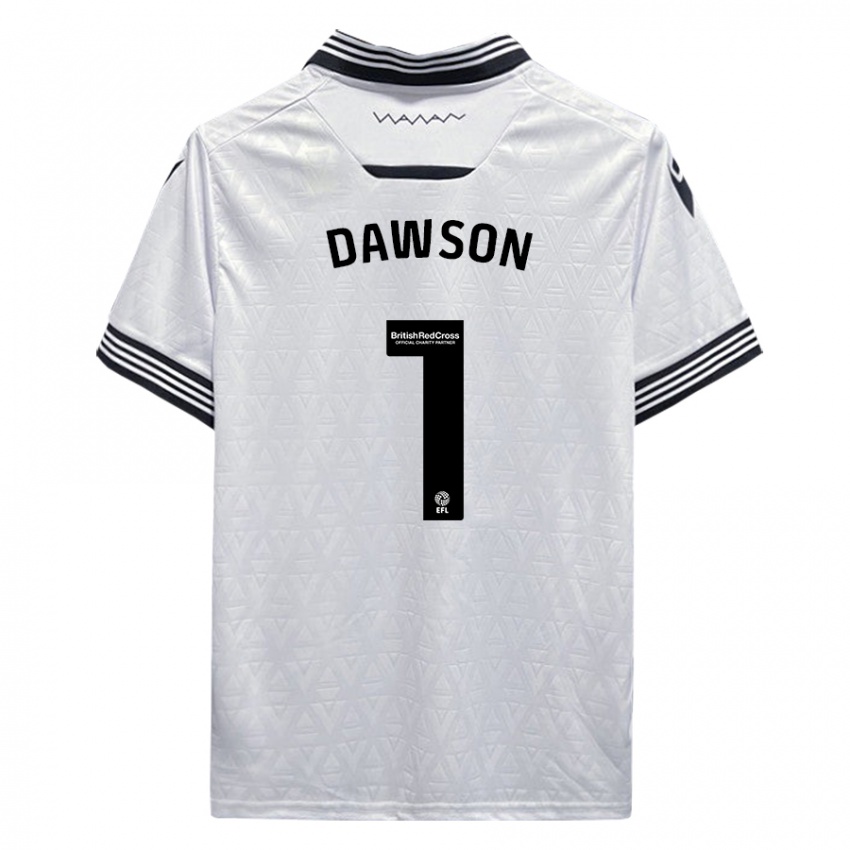 Niño Camiseta Cameron Dawson #1 Blanco 2ª Equipación 2023/24 La Camisa Chile