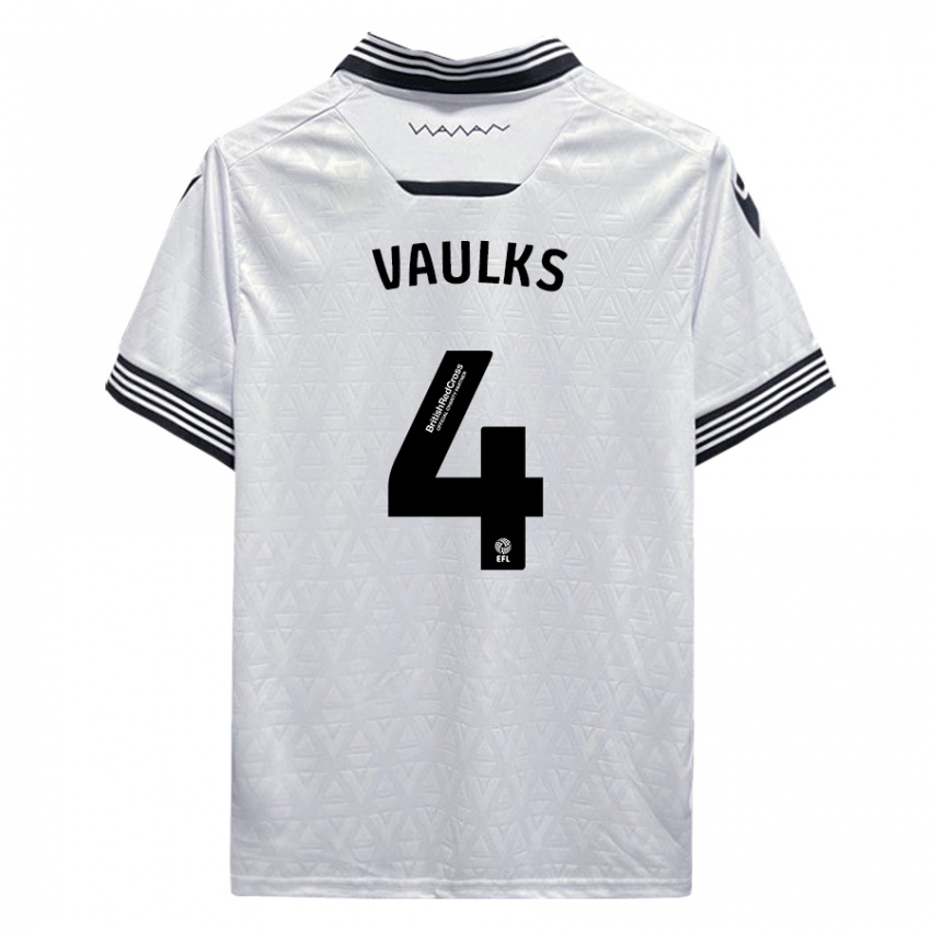 Niño Camiseta Will Vaulks #4 Blanco 2ª Equipación 2023/24 La Camisa Chile