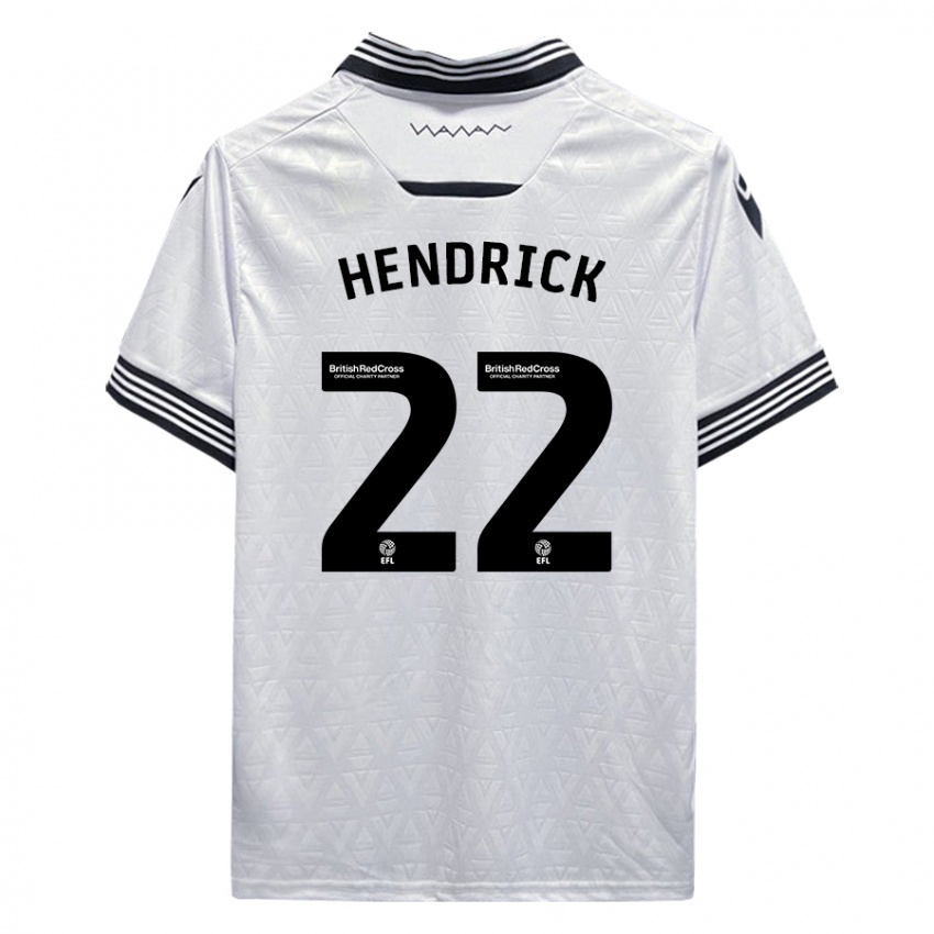 Niño Camiseta Jeff Hendrick #22 Blanco 2ª Equipación 2023/24 La Camisa Chile