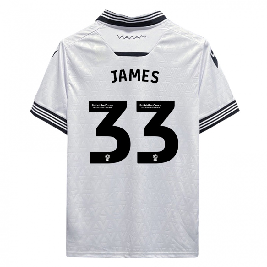 Niño Camiseta Reece James #33 Blanco 2ª Equipación 2023/24 La Camisa Chile