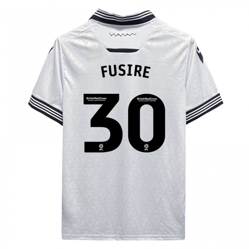Niño Camiseta Sean Fusire #30 Blanco 2ª Equipación 2023/24 La Camisa Chile