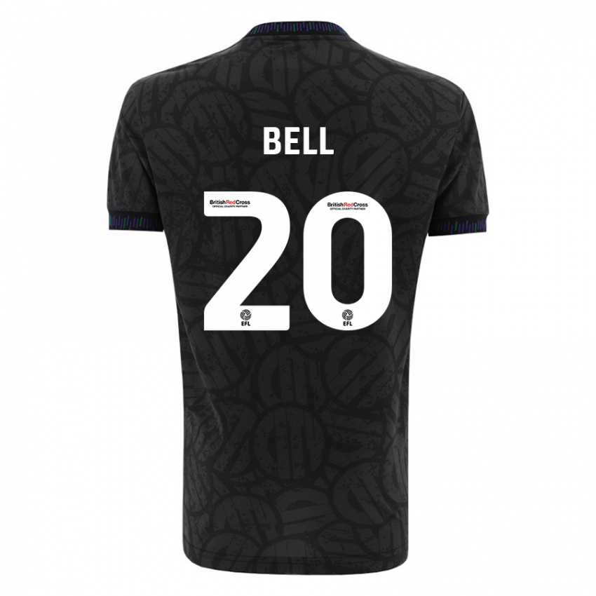Niño Camiseta Sam Bell #20 Negro 2ª Equipación 2023/24 La Camisa Chile