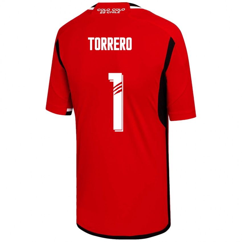 Niño Camiseta Ryann Torrero #1 Rojo 2ª Equipación 2023/24 La Camisa Chile