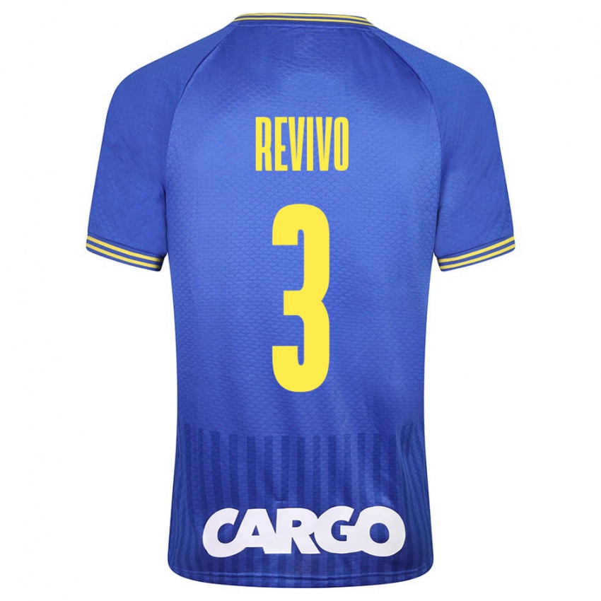 Niño Camiseta Roy Revivo #3 Azul 2ª Equipación 2023/24 La Camisa Chile