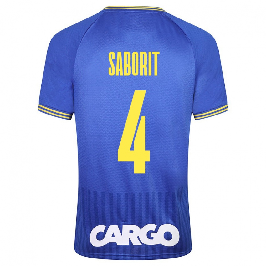 Niño Camiseta Enric Saborit #4 Azul 2ª Equipación 2023/24 La Camisa Chile